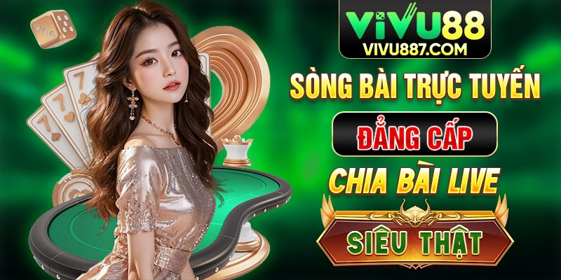 Vivu88 sòng bài trực tuyến đẳng cấp, chia bài live siêu thật